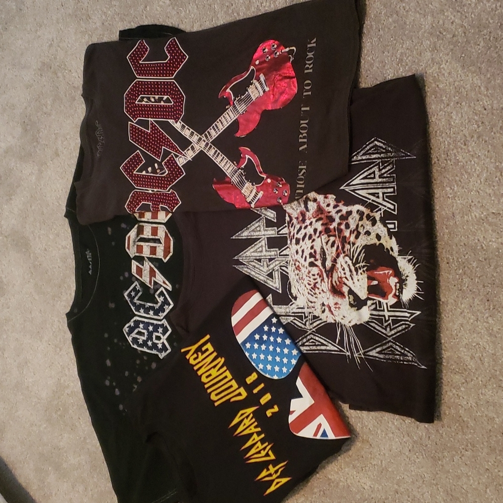 Def Leppard & ACDC Rock Shirts